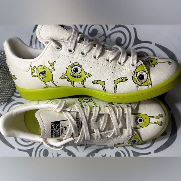 Adidas Men’s Sz 10 Monster’s Inc. Stan Smith Shoes (Disney Mike Wazowski) - Picture 6 of 6